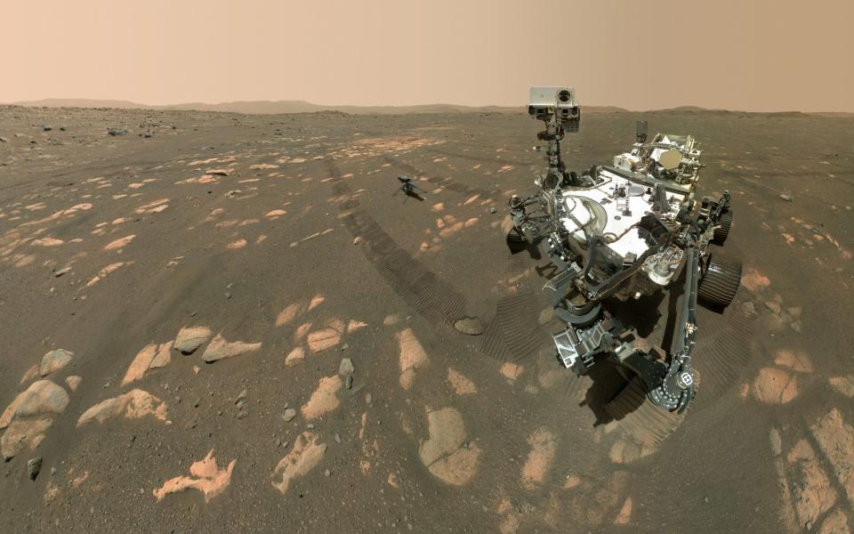 Nasa's Perseverance Mars rover taking a selfie with the Ingenuity rotorcraft in the background - NASA/JPL-Caltech/MSSS/HANDOUT/EPA-EFE/Shutterstock