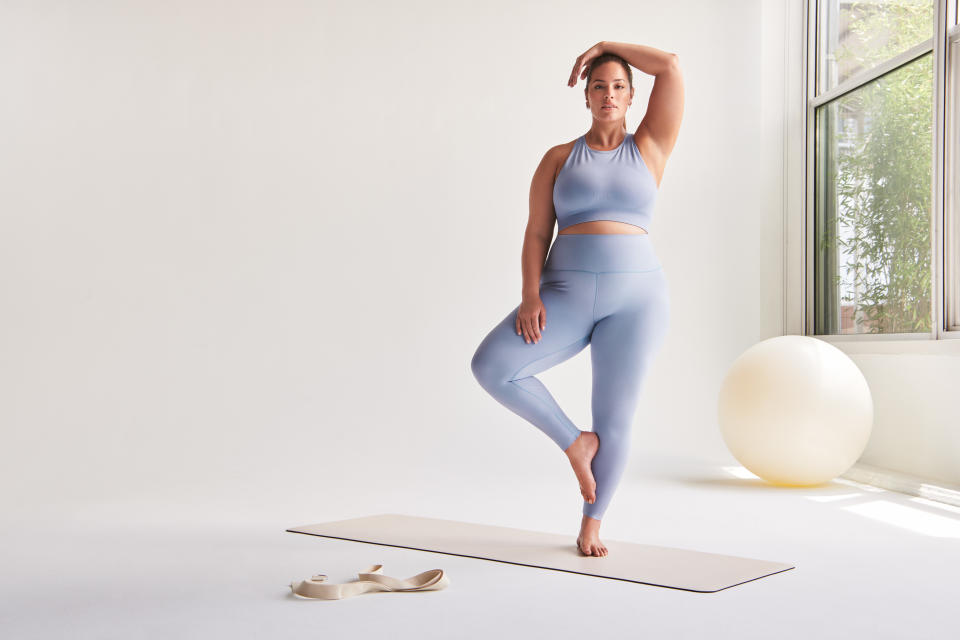 Ashley Graham models Knix’s new activewear collection. - Credit: Courtesy of Knix