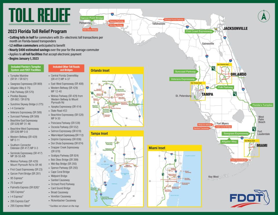 Florida's new toll relief program could save drivers some money in 2023