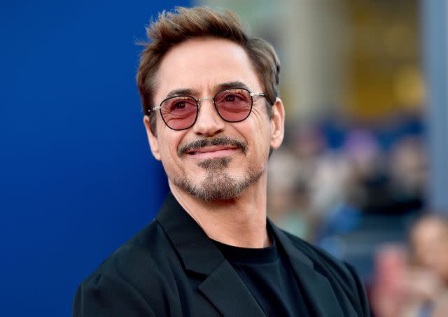 <p>Alberto E. Rodriguez/Getty</p> Robert Downey Jr. attends the premiere of Columbia Pictures' "Spider-Man: Homecoming" on June 28, 2017 in Hollywood, California.