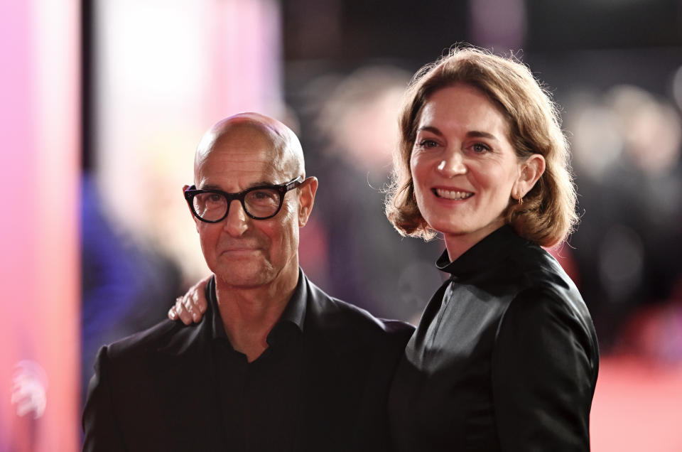 <p>Stanley Tucci attended the event with his wife Felicity Blunt. (Getty Images for BFI)</p>
