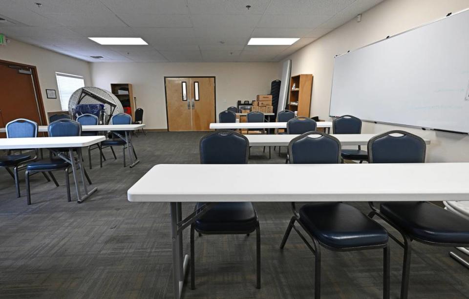Classroom building at The Salvation Army Berberian Center in Modesto, Calif., Friday, May 5, 2023.
