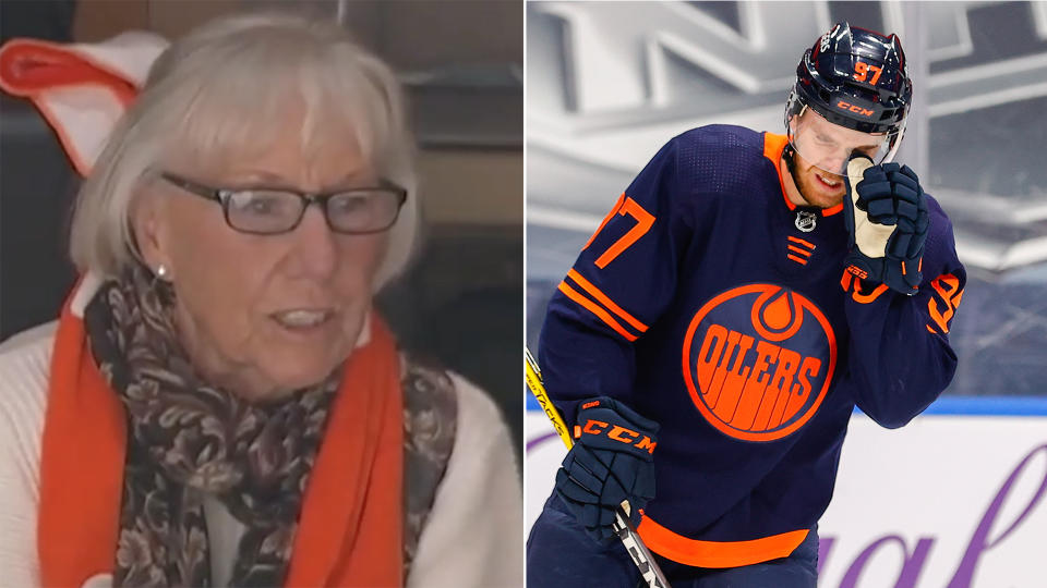 Connor McDavid missed a game-winner and his grandmother was disappointed. (McDavid photo via Getty)