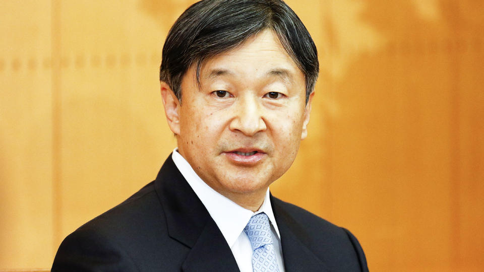 Emperor Naruhito, pictured here at a press conference in Tokyo in 2020.