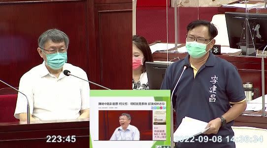 李建昌指出台北市交通政策是柯文哲8年任內最爛的市政，柯文哲表示，有可能。