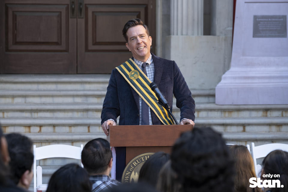 Nathan Rutherford (Ed Helms) in Rutherford Falls