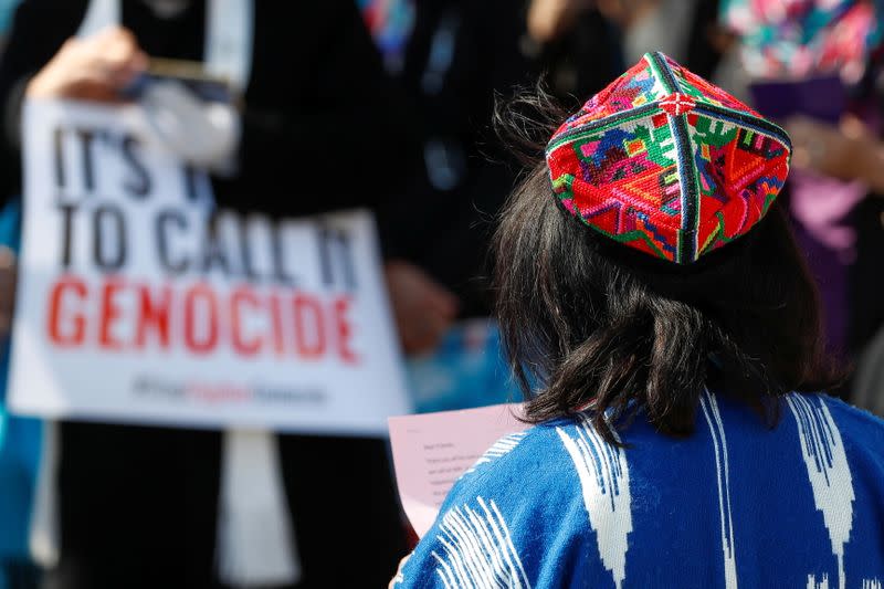 Protest against Uyghur genocide, in London