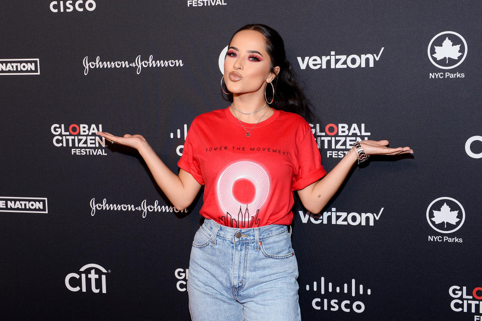 NEW YORK, NEW YORK - SEPTEMBER 28: Becky G attends the 2019 Global Citizen Festival: Power The Movement in Central Park on September 28, 2019 in New York City. (Photo by Noam Galai/Getty Images for Global Citizen)