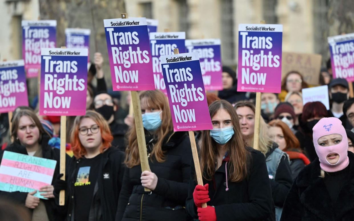 Trans rights demonstration - Justin Tallis/AFP