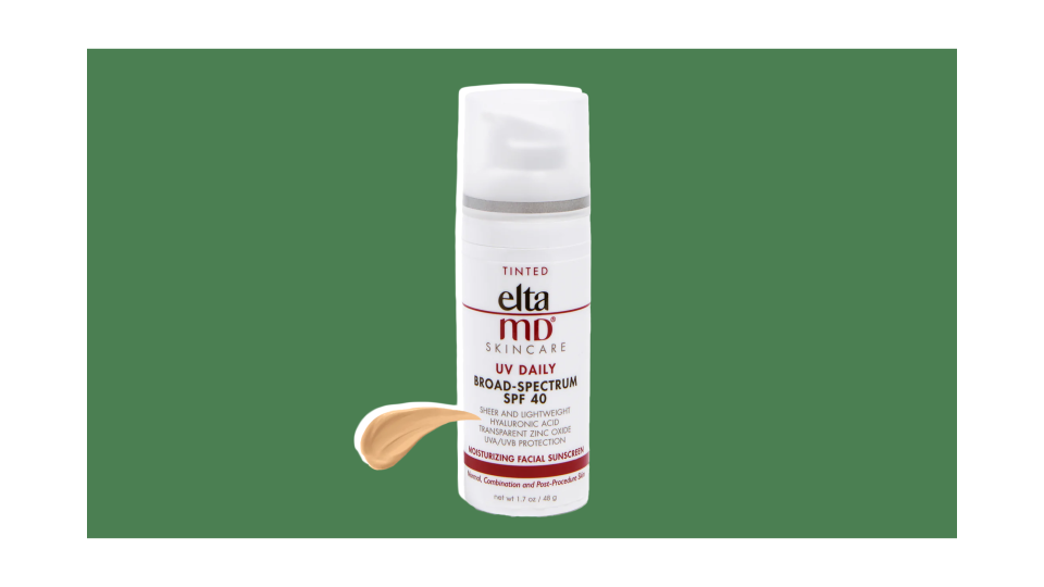 Shield your skin from UVA and UVB rays with the EltaMD UV Daily SPF 40 Tinted Sunscreen.