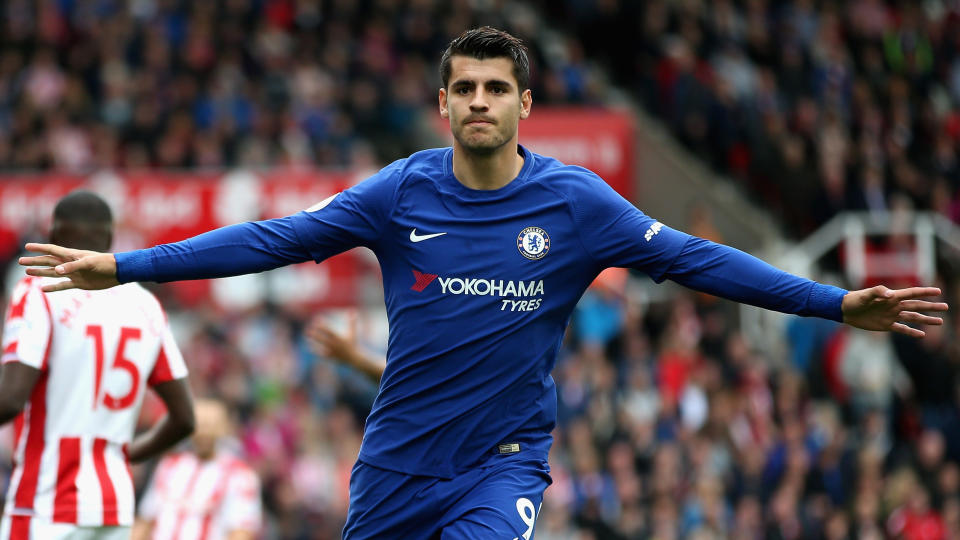 Morata scored a hattrick against Stoke before injuring himself against Manchester City.