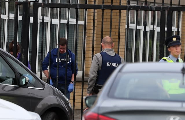 Members on An Garda at the scene in Darndale 