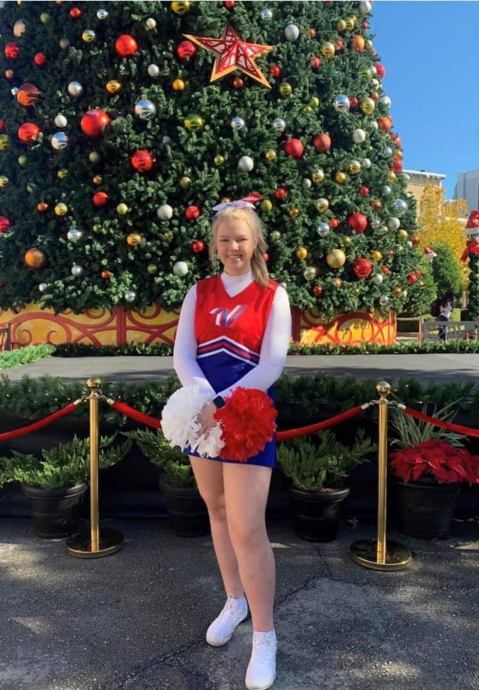 Lacey Fields at last year's Christmas event in Orlando.