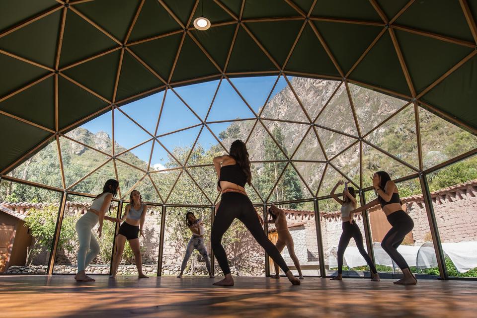 Interior of the new domes at Las Qolqas Eco-Resort &amp; Spa