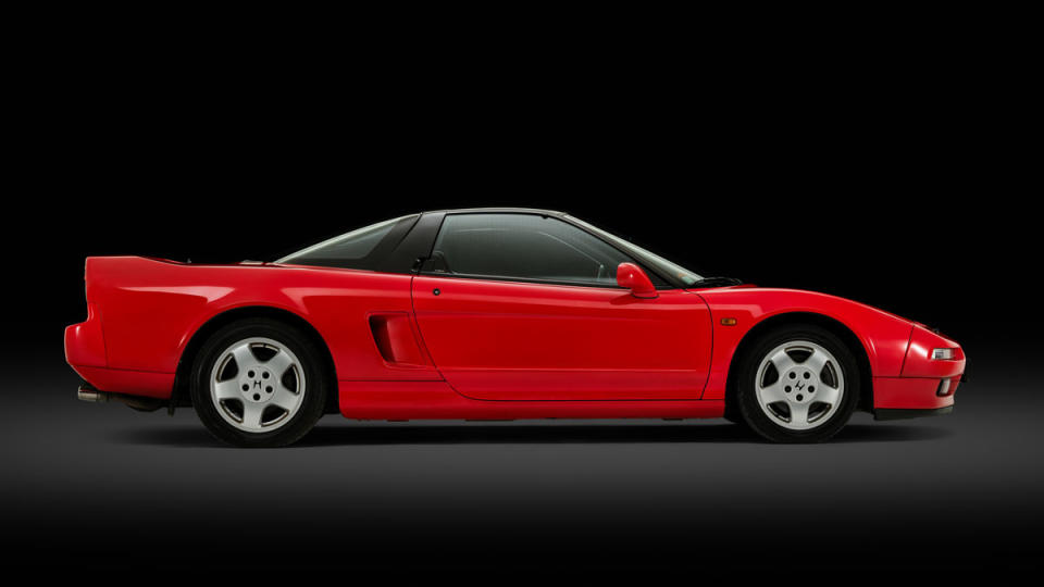 The 1991 Acura NSX once owned by Formula 1 racer Ayrton Senna.