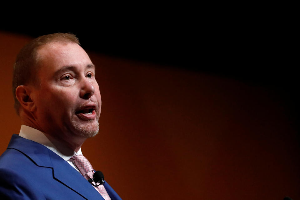 Jeffrey Gundlach, CEO of DoubleLine Capital, speaks during the Sohn Investment Conference in New York City, U.S., May 8, 2017. REUTERS/Brendan McDermid