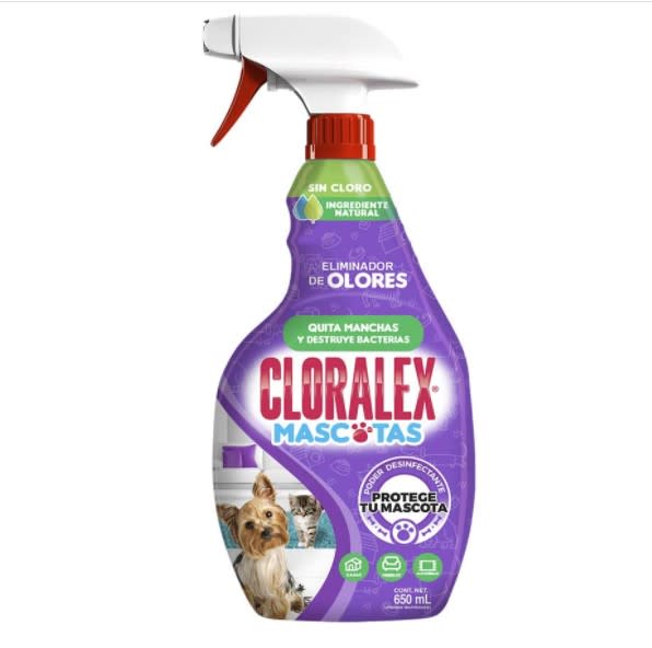 Cloralex Mascotas para Interior, Eliminador de Olores, 650 ml/amazon.com.mx