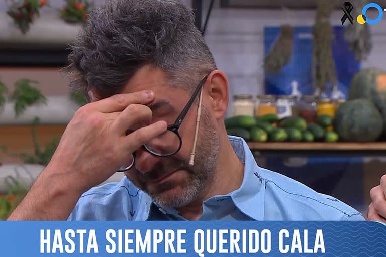 Juan Braceli así como sus compañeros de Cocineros argentinos no pudo evitar las lágrimas