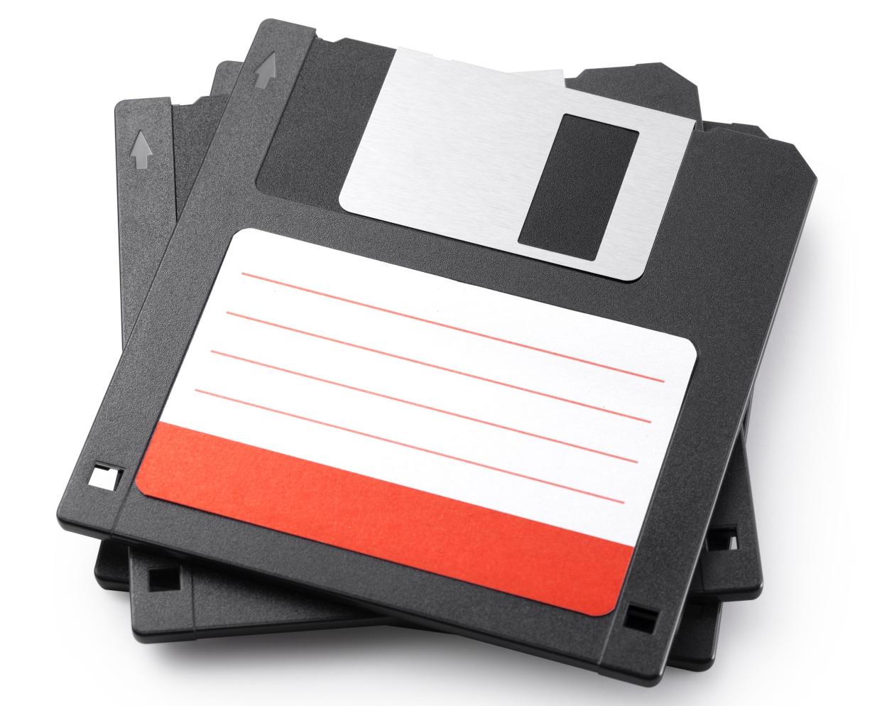 stack of floppy disks