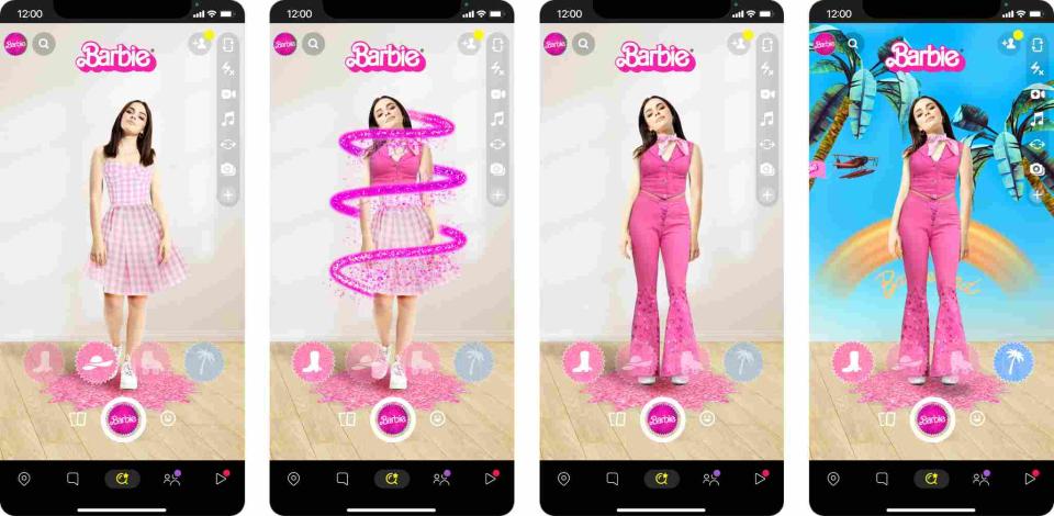 Barbie filtro Snapchat