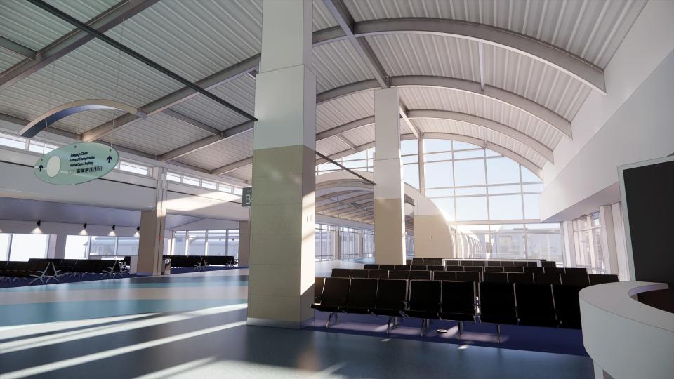 When completed, JAX airport's new Concourse B will provide six additional gates, new restaurants and concessions and more.