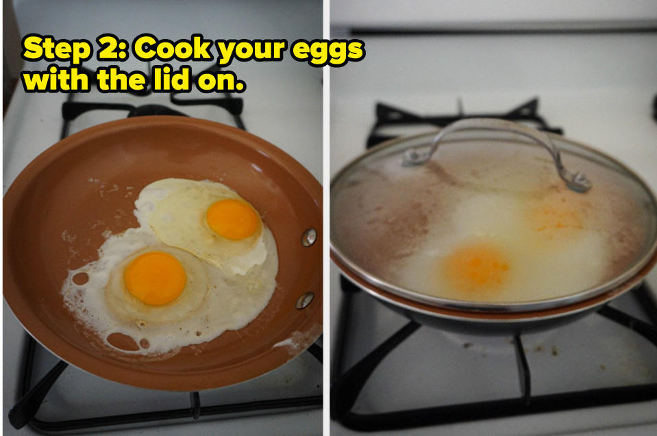 eggs in a pan