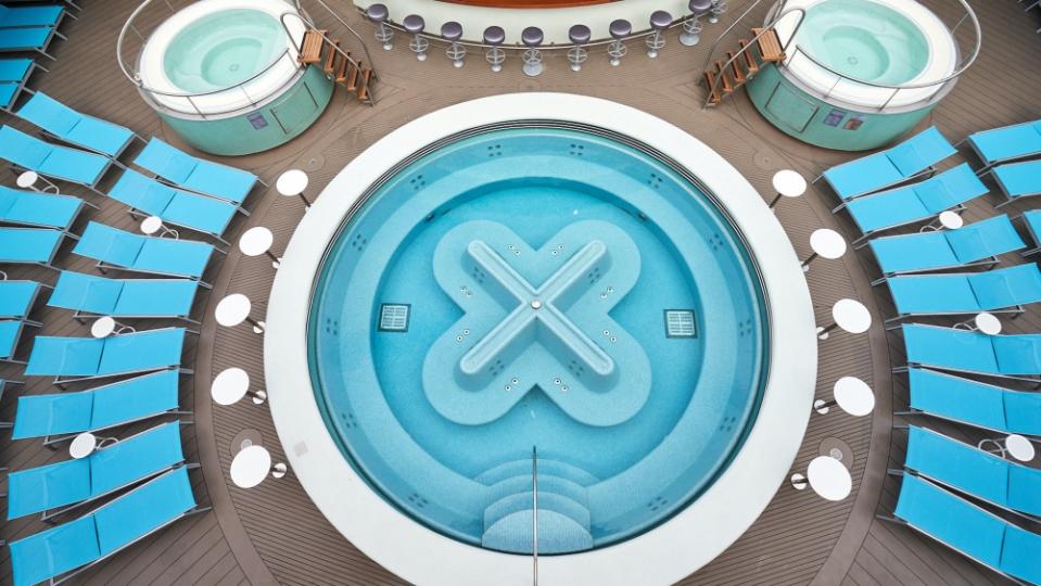 The Wellbeing Pool and surrounding deck. - Credit: Courtesy Virgin Voyages