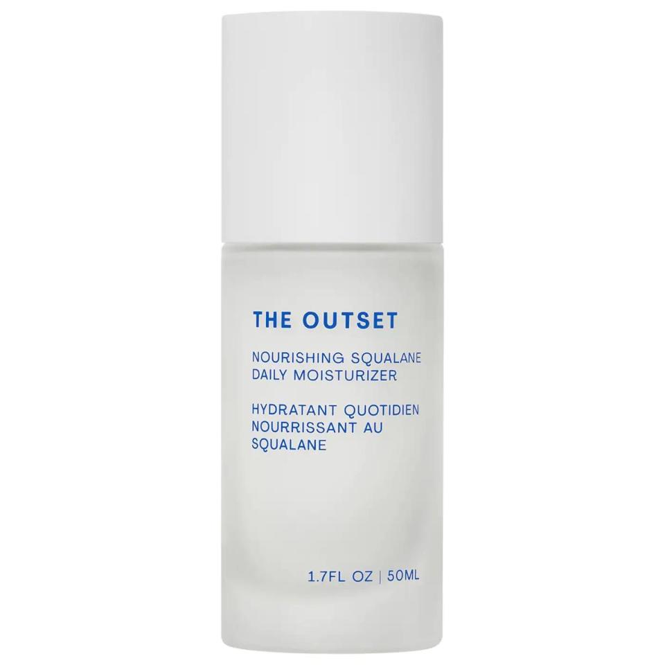 <p><a href="https://go.redirectingat.com?id=74968X1596630&url=https%3A%2F%2Fwww.sephora.com%2Fproduct%2Fthe-outset-nourishing-squalane-daily-moisturizer-P483698&sref=https%3A%2F%2F" rel="nofollow noopener" target="_blank" data-ylk="slk:Shop Now;elm:context_link;itc:0;sec:content-canvas" class="link ">Shop Now</a></p><p>Nourishing Squalane Daily Moisturizer</p><p>sephora.com</p><p>$44.00</p><span class="copyright">Courtesy</span>