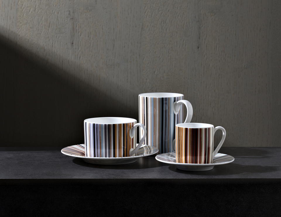 Pieces from the Missoni tableware collection. - Credit: Courtesy of Missoni