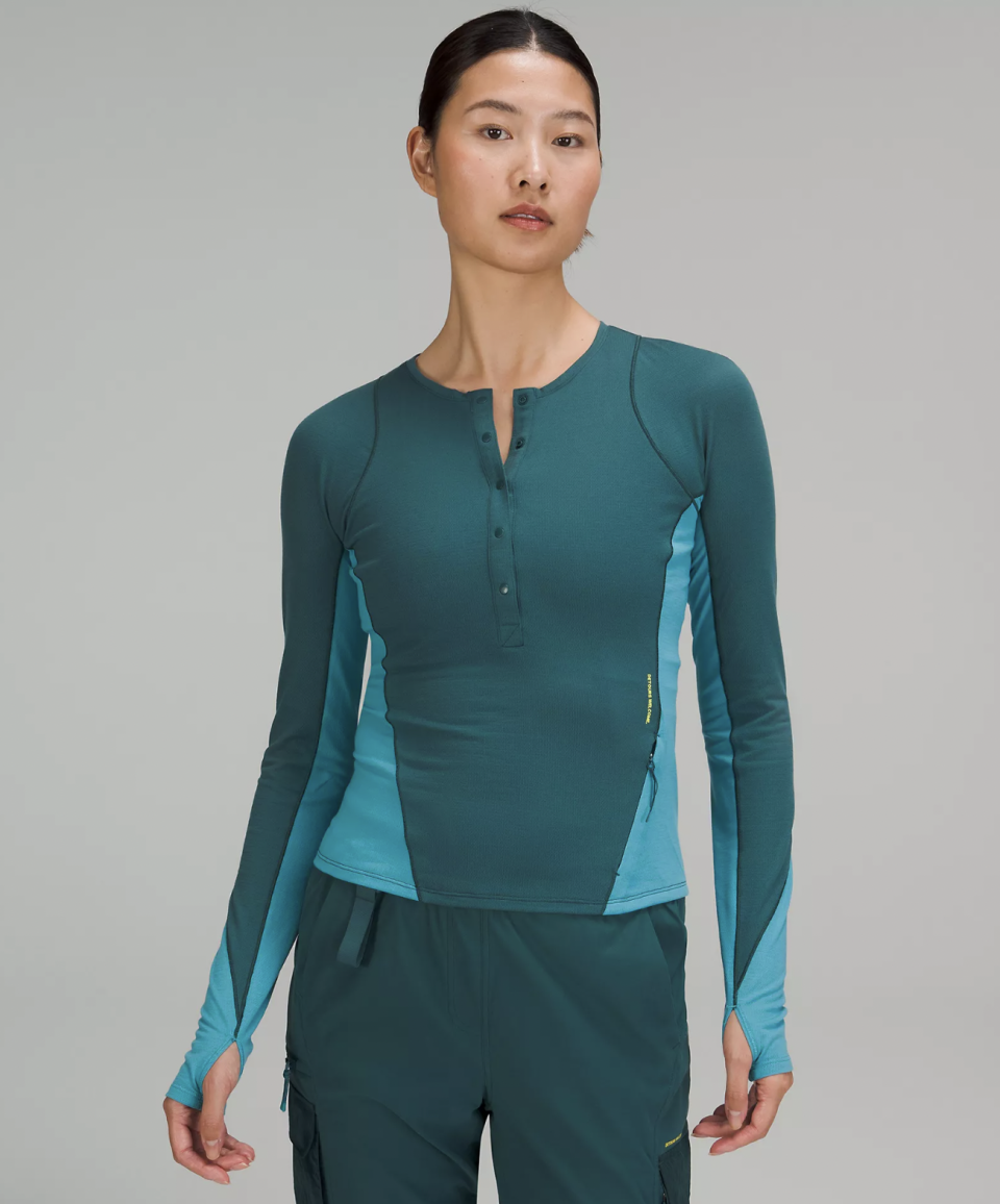 Lightweight Hiking Long-Sleeve Henley (Photo via Lululemon)