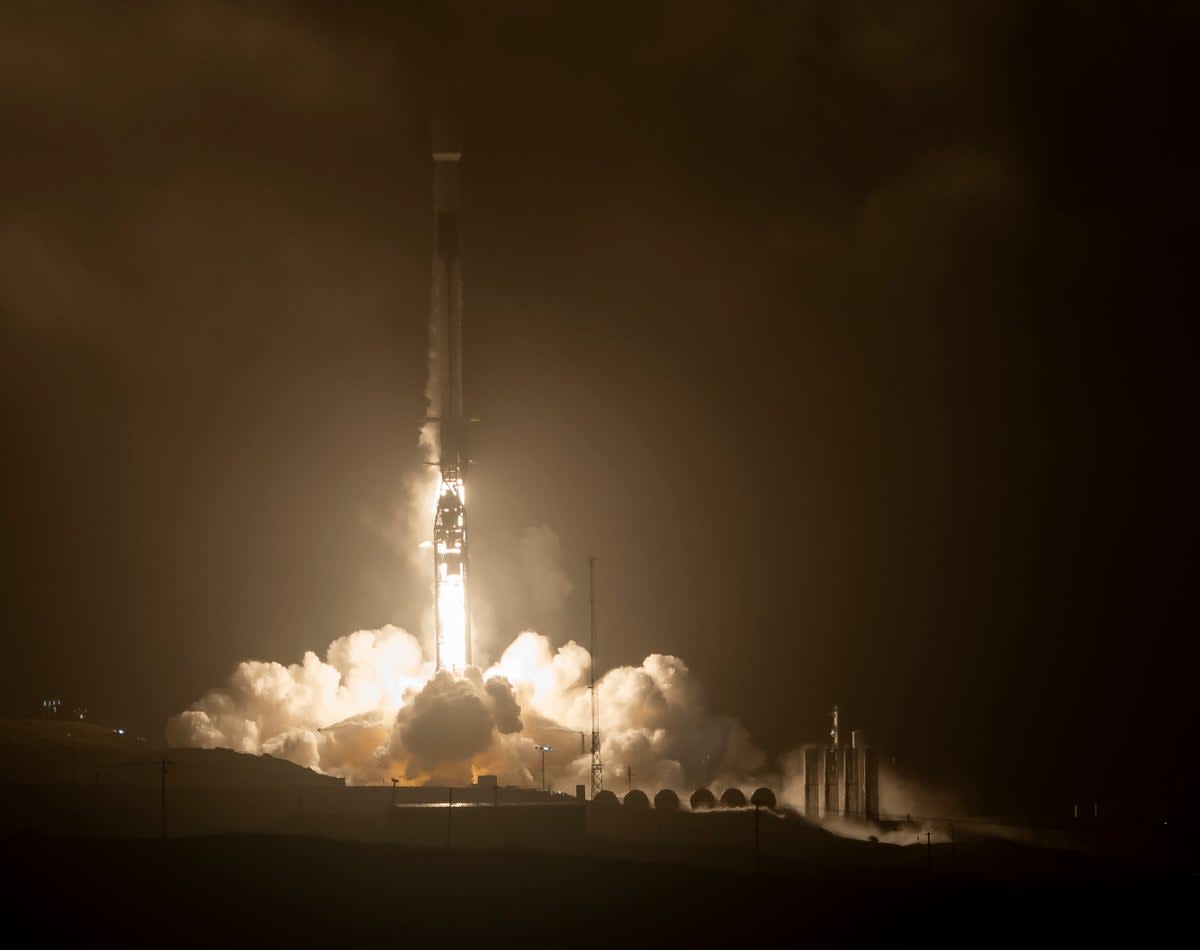 Nasa’s Double Asteroid Redirection Test, or Dart, launched from California in November, 2021. The spacecraft will purposefully crash into a near Earth asteroid on 26 September to test whether a similar mission could deflect a hazardous asteroid away from Earth.  ((NASA/Bill Ingalls))