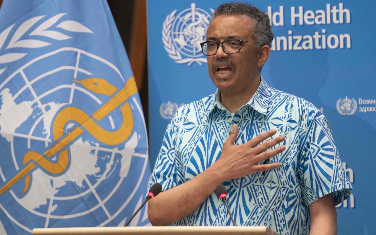 WHO director-general Tedros Adhanom Ghebreyesus