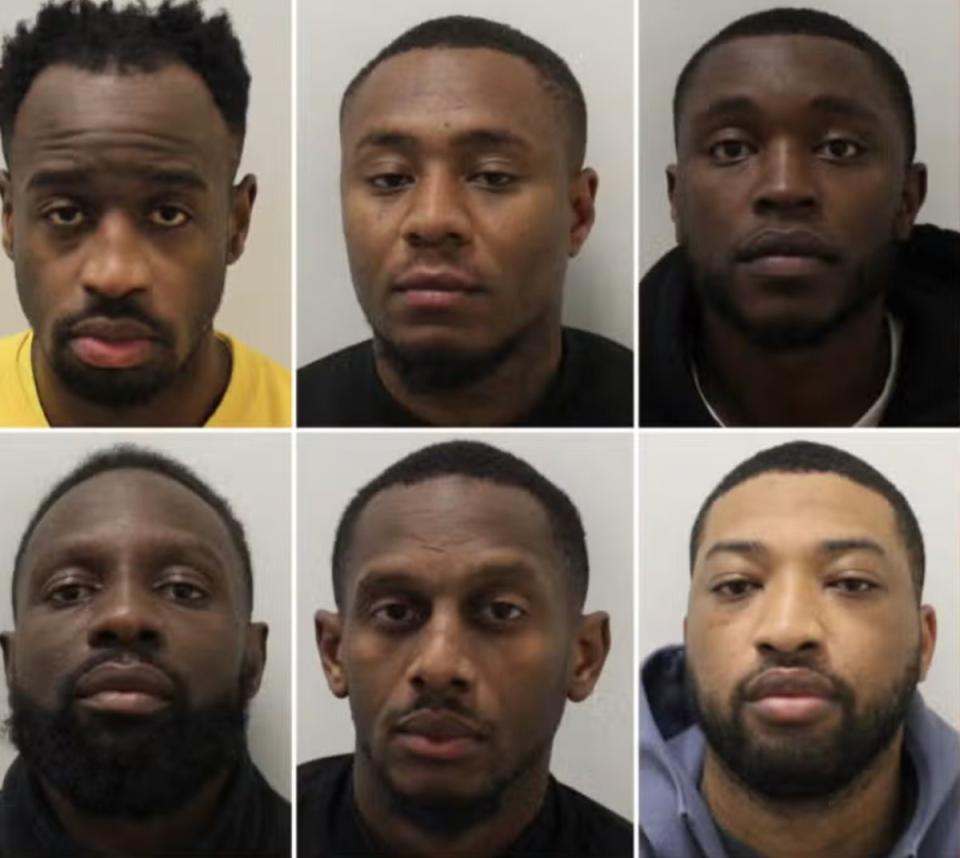 Luke Skeete, Jamarl Joseph, Shaquille Hippolyte-Patrick, Adam Pepara, Andrew Harewood and Melchi Emanuel-Williamson. (Met Police)