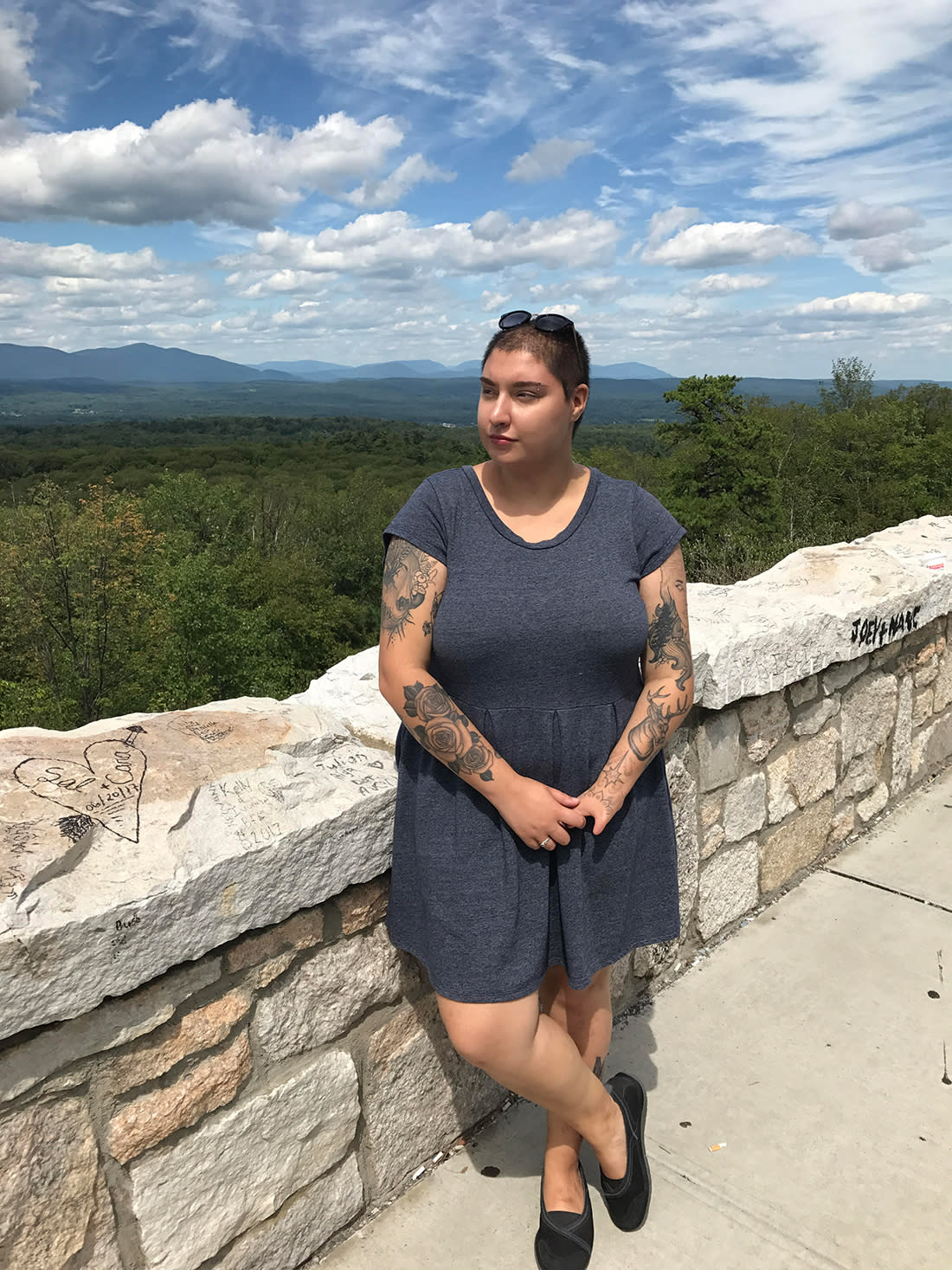 The author in all of her tattooed glory. (Photo: Courtesy of Samantha Manzella)