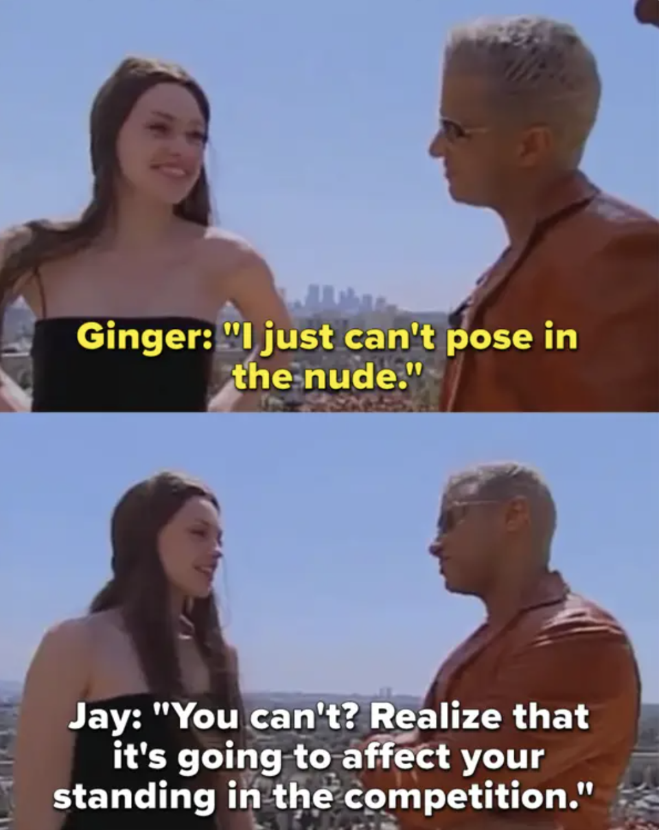 Ginger talking to Mr. Jay