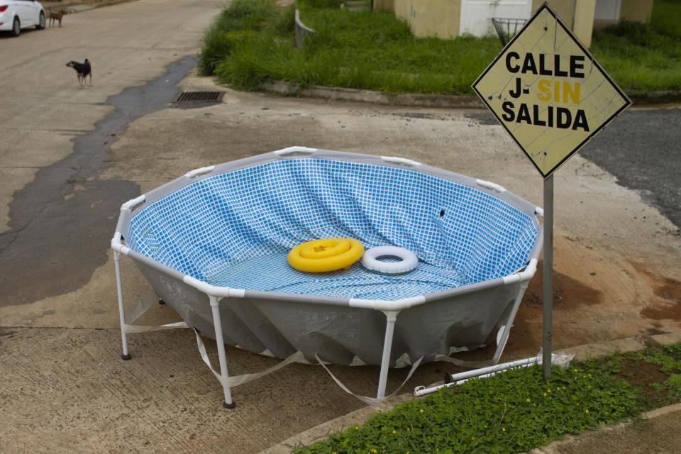 Piscina vacía en La Chorrera