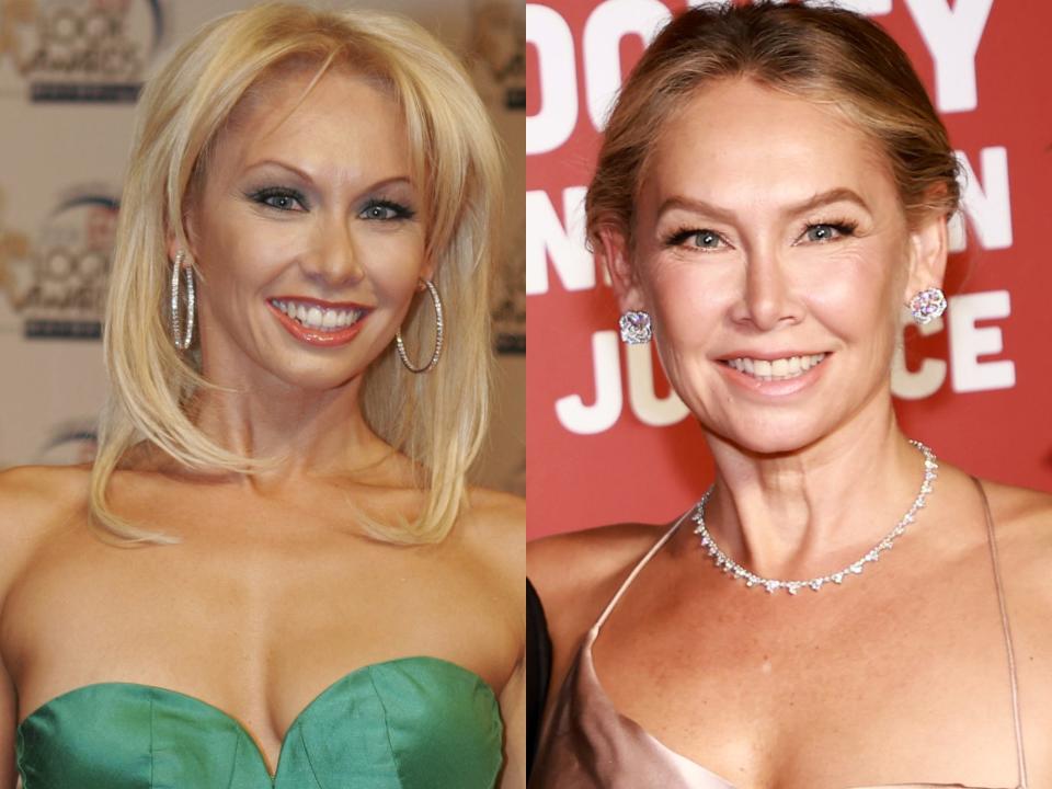 Kym Johnson in 2006 and 2022.