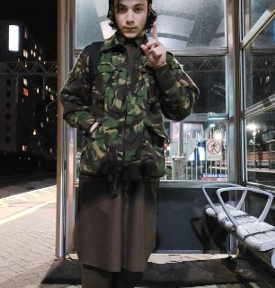 A selfie taken by Matthew King wearing his “special ops” jacket (Metropolitan Police/PA Wire)