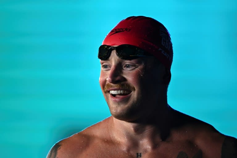 Britain's Adam Peaty qualified for the Paris Olympics in a world-leading time this year in the 100m breaststroke (Jewel SAMAD)