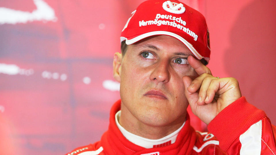 Pictured here, Michael Schumacher suffered a horrific skiing accident in 2013.