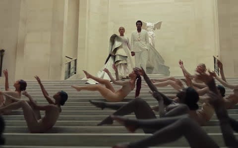 Still from Beyoncé and Jay-Z's Apeshit video shot in the Louvre - Credit: Telegraph