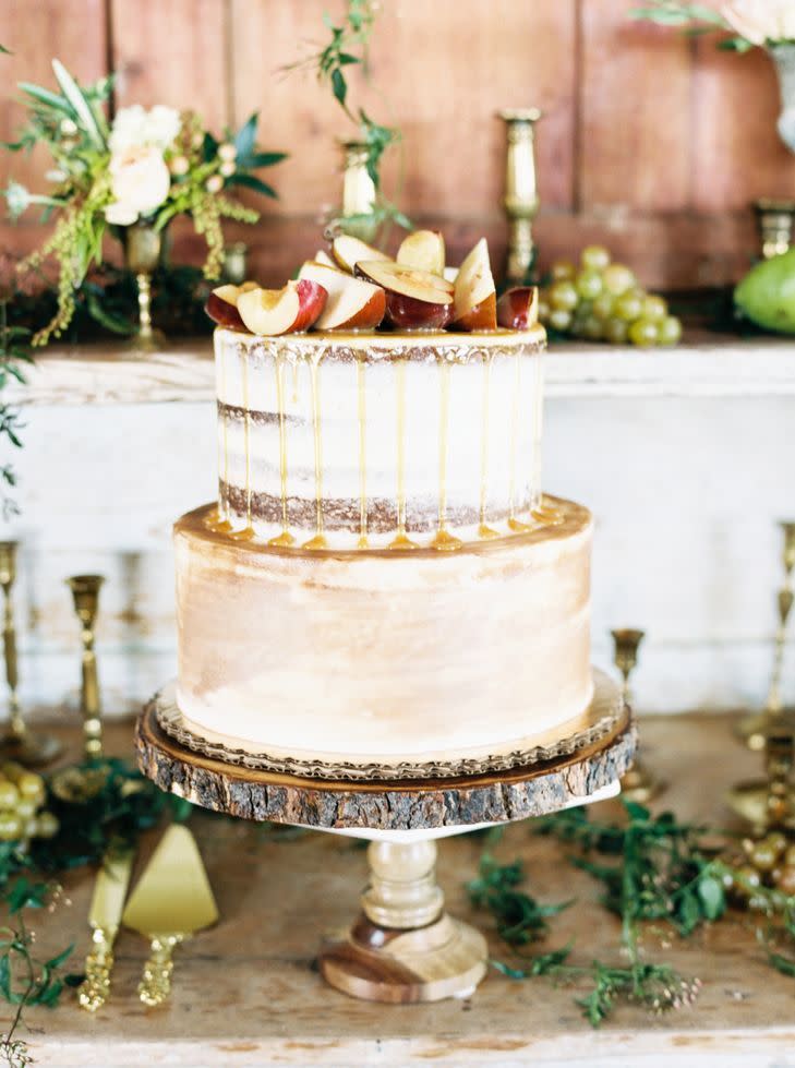 Sliced Apple Wedding Cake Topper