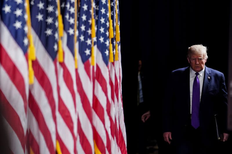 President Donald Trump Delivers Remarks at a Bedminster News Conference