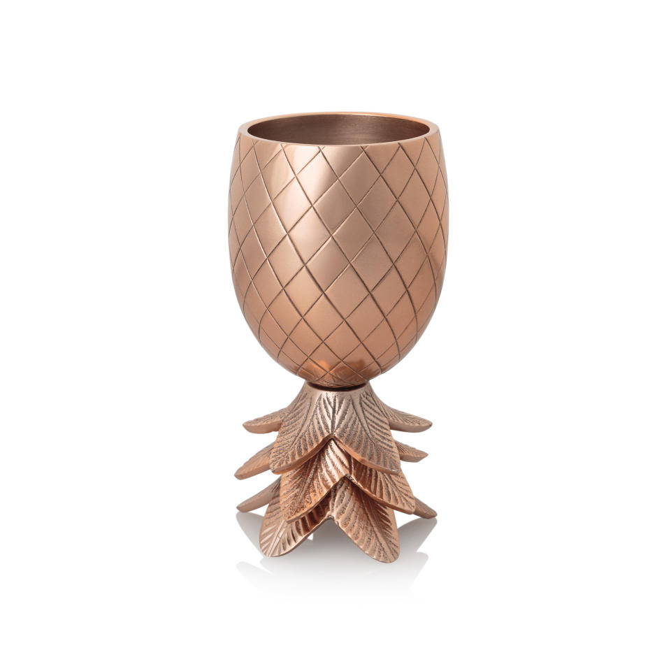 <p>As we all know, pineapples have been all the rage this past year and this fruity goblet will definitely jazz up any bar cart. </p>