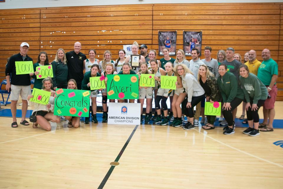 Rock Bridge won the Naples Holiday Shootout 2021 American Division after defeating Sacred Heart 40-36 in the American Division championship, Thursday, Dec. 30, 2021, at Barron Collier High School in Naples, Fla.