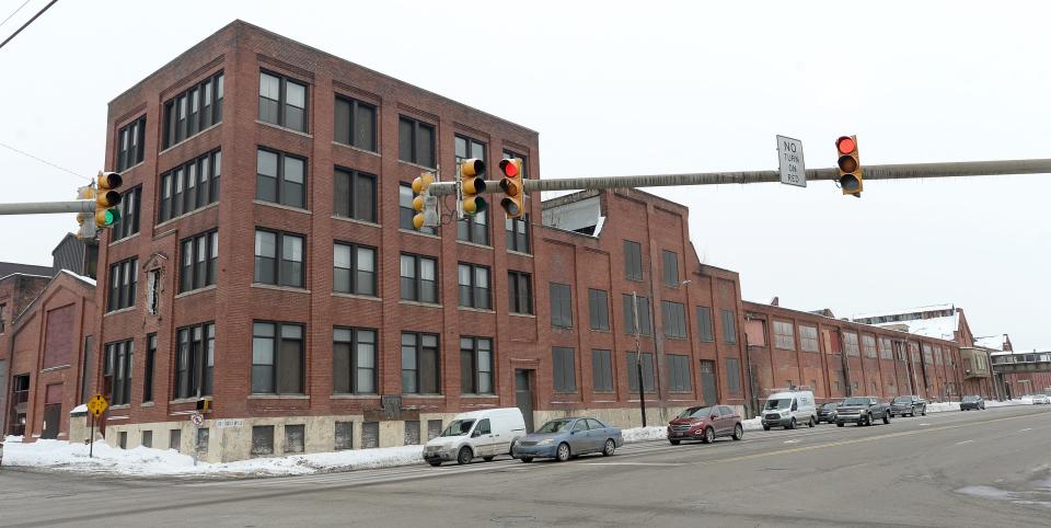 The former Erie Malleable Iron property at West 12th and Cherry streets, which most recently was the EMI/Gunite factory, is shown Feb. 10, 2021. The Erie County Redevelopment Authority plans to demolish the building.