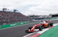 Formula One - F1 - Mexican F1 Grand Prix - Mexico City, Mexico - 28/10/16 - Ferrari's Sebastian Vettel of Germany during the second practice session. REUTERS/Henry Romero