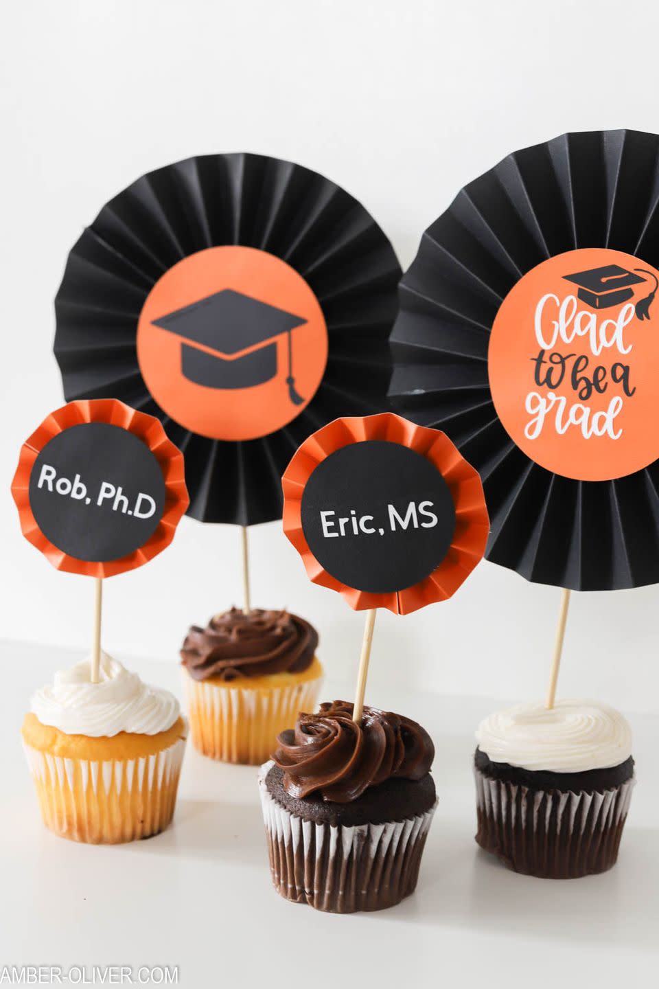 graduation cupcake toppers