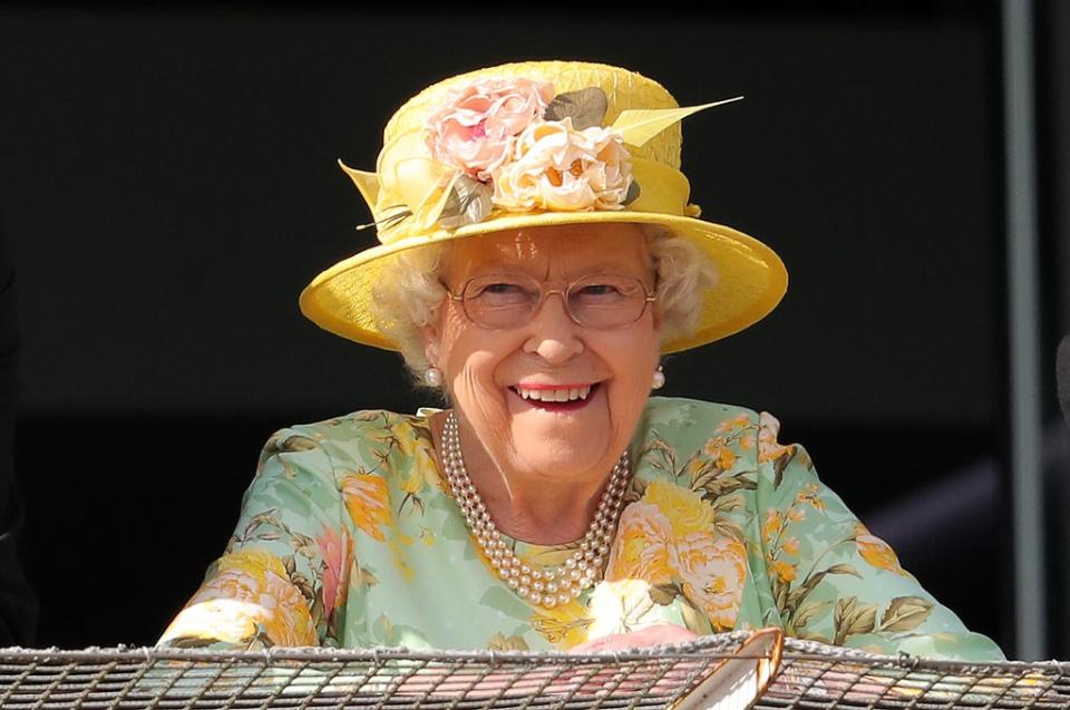 The Queen at the Derby, where she will be hoping for a victory in 2022 (Andrew Matthews/PA) (PA Archive)