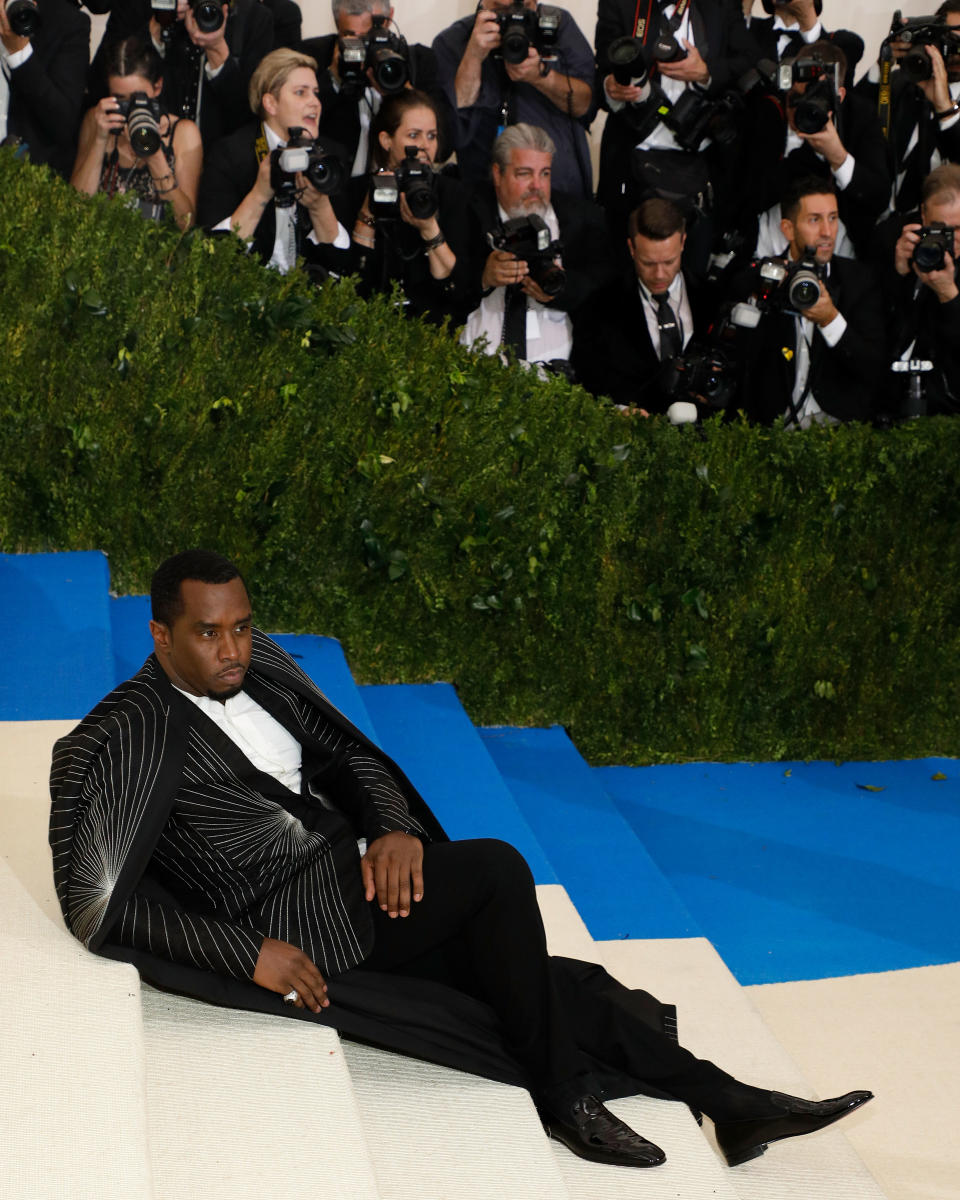 When P. Diddy reclined on the Met steps